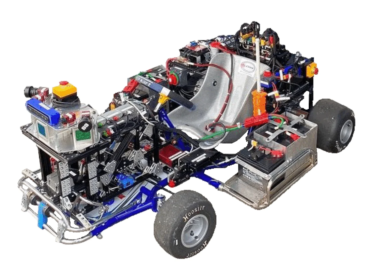 The EV go-kart, isometric view